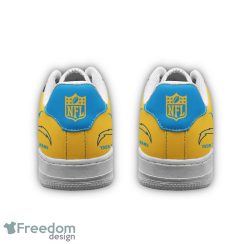 Custom Name Los Angeles Chargers Drip Sneakers Air Force Shoes For Fans Custom Name Product Photo 4