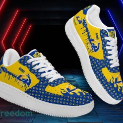 Custom Name Los Angeles Rams Drip Sneakers Air Force Shoes For Fans Custom Name