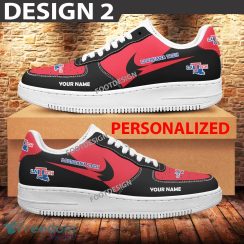 Custom Name Louisiana Tech Bulldogs Teams Air Force 1 Shoes Design Gift AF1 Sneaker For Fans - Louisiana Tech Bulldogs Air Force 1 Sneaker Personalized Style 2