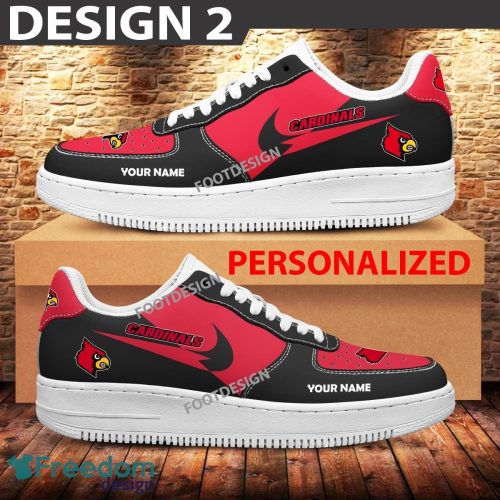 Custom Name Louisville Cardinals Teams Air Force 1 Shoes Design Gift AF1 Sneaker For Fans - Louisville Cardinals Air Force 1 Sneaker Personalized Style 2