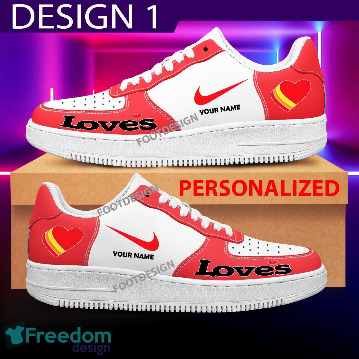 Custom Name Love's Brand Air Force 1 Sneakers New Pattern For Fans Gift AF1 Shoes image Custom Name Love's Brand Air Force 1 Sneakers New Pattern For Fans Gift AF1 Shoes