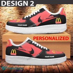 Custom Name Mcdonald's Brand Air Force 1 Sneakers New Pattern For Fans Gift AF1 Shoes - Brands Mcdonald's Air Force 1 Sneakers Custom Name Photo 2