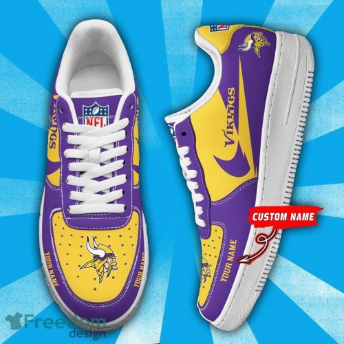 Custom Name Minnesota Vikings Custom Name Air Force Shoes Limited For Men And Women Sport Shoes Product Photo 1