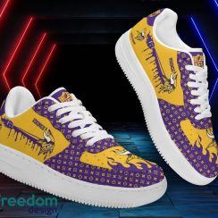 Custom Name Minnesota Vikings Drip Sneakers Air Force Shoes For Fans Custom Name