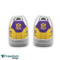 Custom Name Minnesota Vikings Drip Sneakers Air Force Shoes For Fans Custom Name Product Photo 4