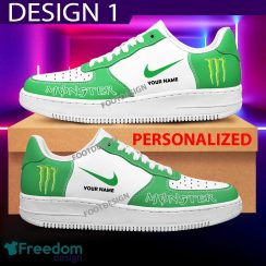 Custom Name Monster Energy Brand Air Force 1 Sneakers New Pattern For Fans Gift AF1 Shoes