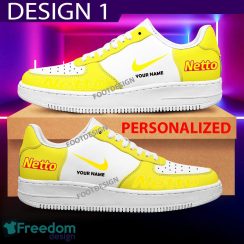 Custom Name Netto Marken Discount Brand Air Force 1 Sneakers New Pattern For Fans Gift AF1 Shoes