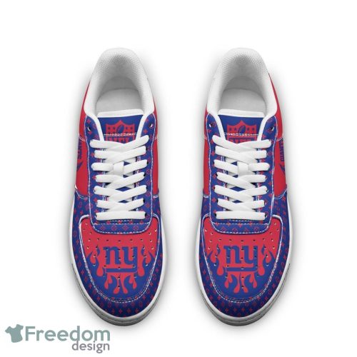 Custom Name New York Giants Drip Sneakers Air Force Shoes For Fans Custom Name Product Photo 3