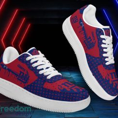 Custom Name New York Giants Drip Sneakers Air Force Shoes For Fans Custom Name