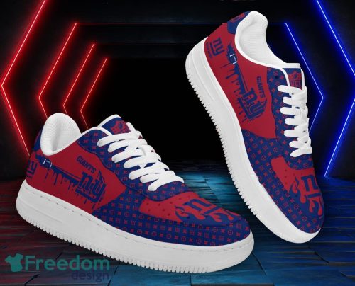 Custom Name New York Giants Drip Sneakers Air Force Shoes For Fans Custom Name Product Photo 1