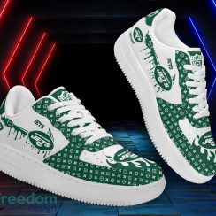 Custom Name New York Jets Drip Sneakers Air Force Shoes For Fans Custom Name