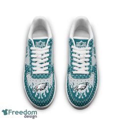 Custom Name Philadelphia Eagles Drip Sneakers Air Force Shoes For Fans Custom Name Product Photo 3