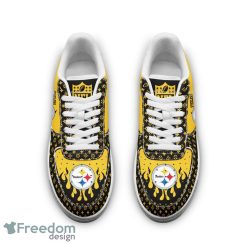 Custom Name Pittsburgh Steelers Drip Sneakers Air Force Shoes For Fans Custom Name Product Photo 3