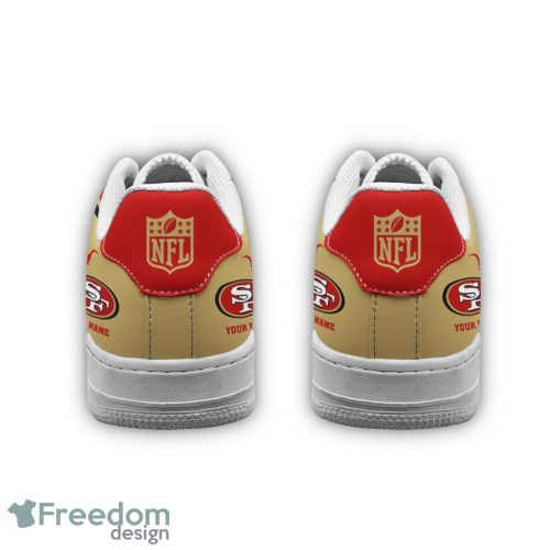 Custom Name San Francisco 49ers Drip Sneakers Air Force Shoes For Fans Custom Name Product Photo 4