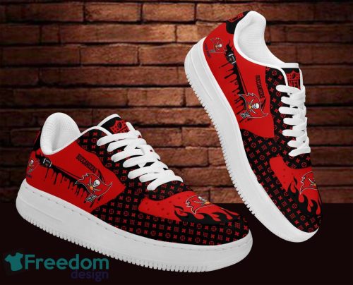 Custom Name Tampa Bay Buccaneers Drip Sneakers Air Force Shoes For Fans Custom Name Product Photo 4