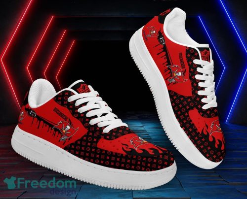 Custom Name Tampa Bay Buccaneers Drip Sneakers Air Force Shoes For Fans Custom Name Product Photo 1