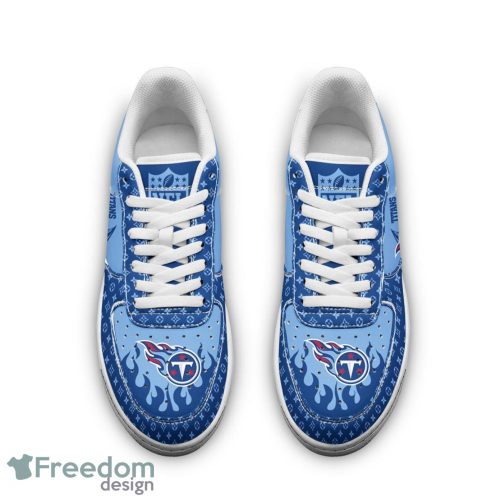 Custom Name Tennessee Titans Drip Sneakers Air Force Shoes For Fans Custom Name Product Photo 3