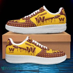 Custom Name Washington Commanders Drip Sneakers Air Force Shoes For Fans Custom Name Product Photo 2