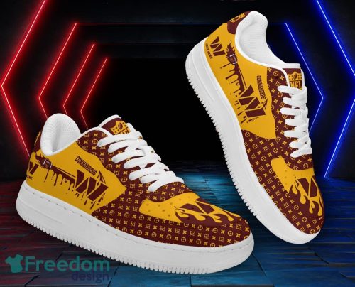 Custom Name Washington Commanders Drip Sneakers Air Force Shoes For Fans Custom Name Product Photo 1