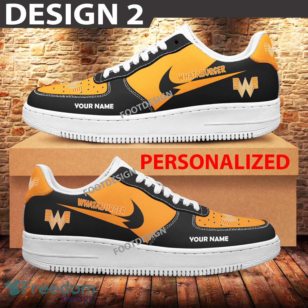 Custom Name WHATABURGER Brand Air Force 1 Sneakers New Pattern For Fans Gift AF1 Shoes image Custom Name WHATABURGER Brand Air Force 1 Sneakers New Pattern For Fans Gift AF1 Shoes - Brands WHATABURGER Air Force 1 Sneakers Custom Name Photo 2
