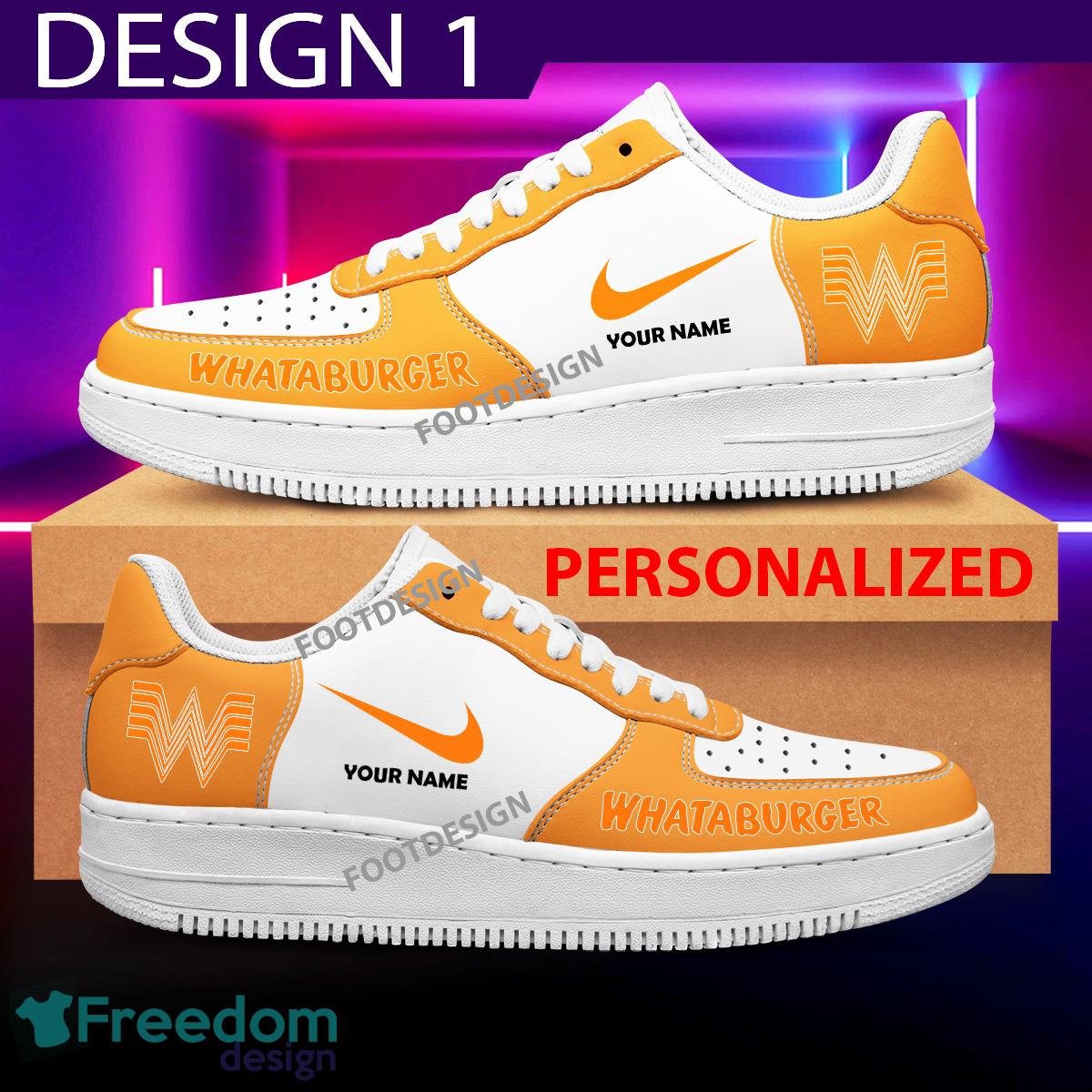 Custom Name WHATABURGER Brand Air Force 1 Sneakers New Pattern For Fans Gift AF1 Shoes image Custom Name WHATABURGER Brand Air Force 1 Sneakers New Pattern For Fans Gift AF1 Shoes - Brands WHATABURGER Air Force 1 Sneakers Custom Name Photo 1