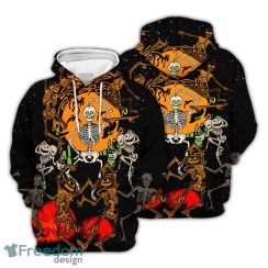 Cute Skeleton Shirt Dancing Skeleton Pumpkin Hoodie Skeleton Themed Gifts