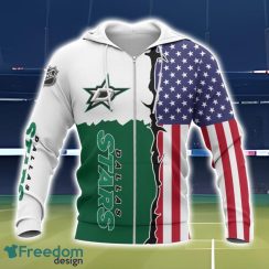 Dallas Stars US Flag 3D All Over Printed T-shirt Hoodie Sweatshirt Product Photo 2