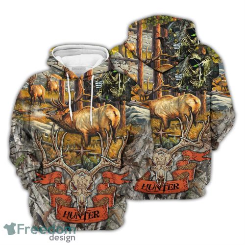 Deer Skull Shirt Deer Hunting Aloha Shirt Unique Beach Themed Gifts Product Photo 1