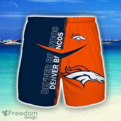 Denver Broncos 3D All Print Beach Shorts For Men Fans Sport Gift