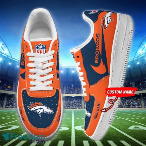 Denver Broncos Personalized Air Force 1 Shoes Unique Sport Shoes Product Photo 1