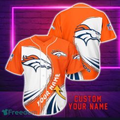 Denver Broncos Personalized Name 3D Baseball Jersey Shirt For Fans