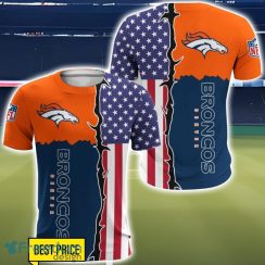 Denver Broncos US Flag 3D All Over Printed T-shirt Hoodie Sweatshirt Product Photo 5