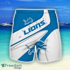 Detroit Lions 3D Shorts Summer Holiday Gift For Men