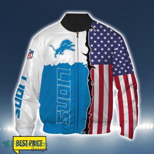 Detroit Lions US Flag 3D All Over Printed T-shirt Hoodie Sweatshirt Product Photo 4