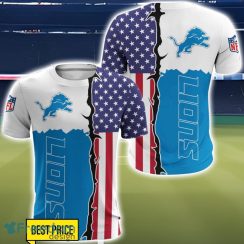 Detroit Lions US Flag 3D All Over Printed T-shirt Hoodie Sweatshirt Product Photo 5