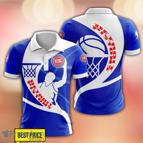 Detroit Pistons 3D Polo Shirt Sport Style Gift For Men Product Photo 1