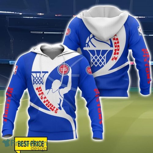 Detroit Pistons 3D Printing T-Shirt Hoodie Sweatshirt For Fans Product Photo 1