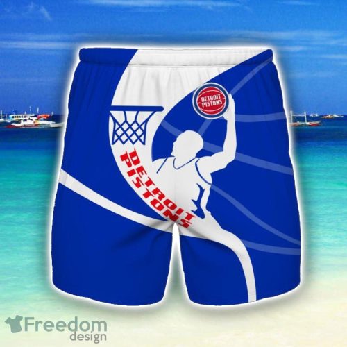 Detroit Pistons 3D Shorts Summer Holiday Gift For Men Product Photo 1