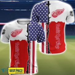 Detroit Red Wings US Flag 3D All Over Printed T-shirt Hoodie Sweatshirt Product Photo 5