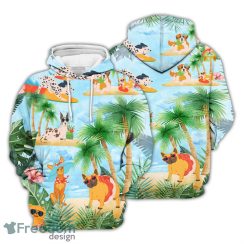 Dog 3D Hoodie Funny Dogs Resting On The Beach Hoodie Dog Gifts For Women