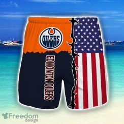 Edmonton Oilers 3D All Print Beach Shorts For Men Summer Gift