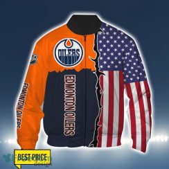 Edmonton Oilers US Flag 3D All Over Printed T-shirt Hoodie Sweatshirt Product Photo 4