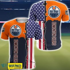 Edmonton Oilers US Flag 3D All Over Printed T-shirt Hoodie Sweatshirt Product Photo 5