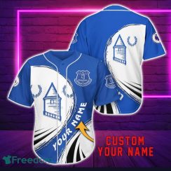 Everton F.C Personalized Name 3D Baseball Jersey Shirt For Fans