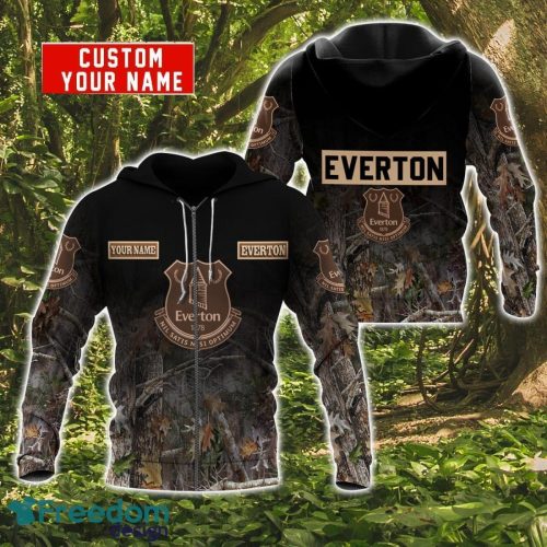 Everton Personalized Name 3D Hoodie Zip Hoodie For Hunting And Sport Fans Product Photo 2