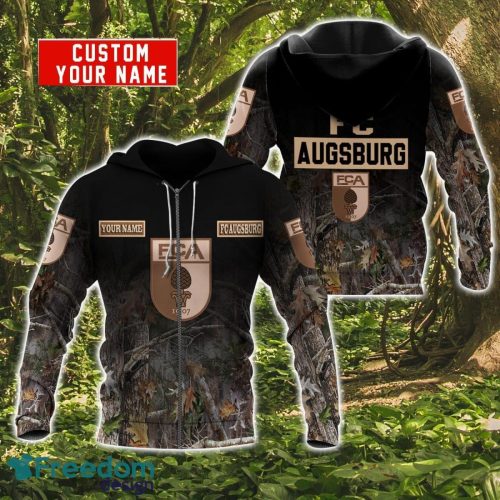 FC Augsburg Personalized Name 3D Hoodie Zip Hoodie For Hunting And Sport Fans Product Photo 2