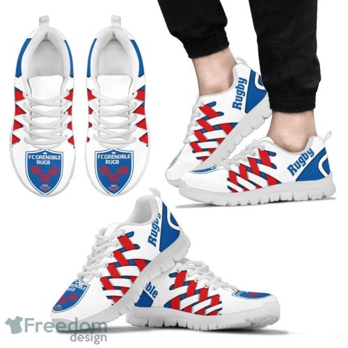 FC Grenoble Logo Team Sneaker Shoes Gift For Fans Product Photo 2