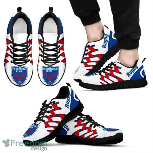 FC Grenoble Logo Team Sneaker Shoes Gift For Fans Product Photo 1