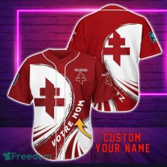 FC Metz Personalized Name 3D Baseball Jersey Shirt For Fans