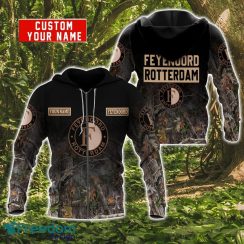 Feyenoord Rotterdam Personalized Name 3D Hoodie Zip Hoodie For Hunting And Sport Fans Product Photo 2